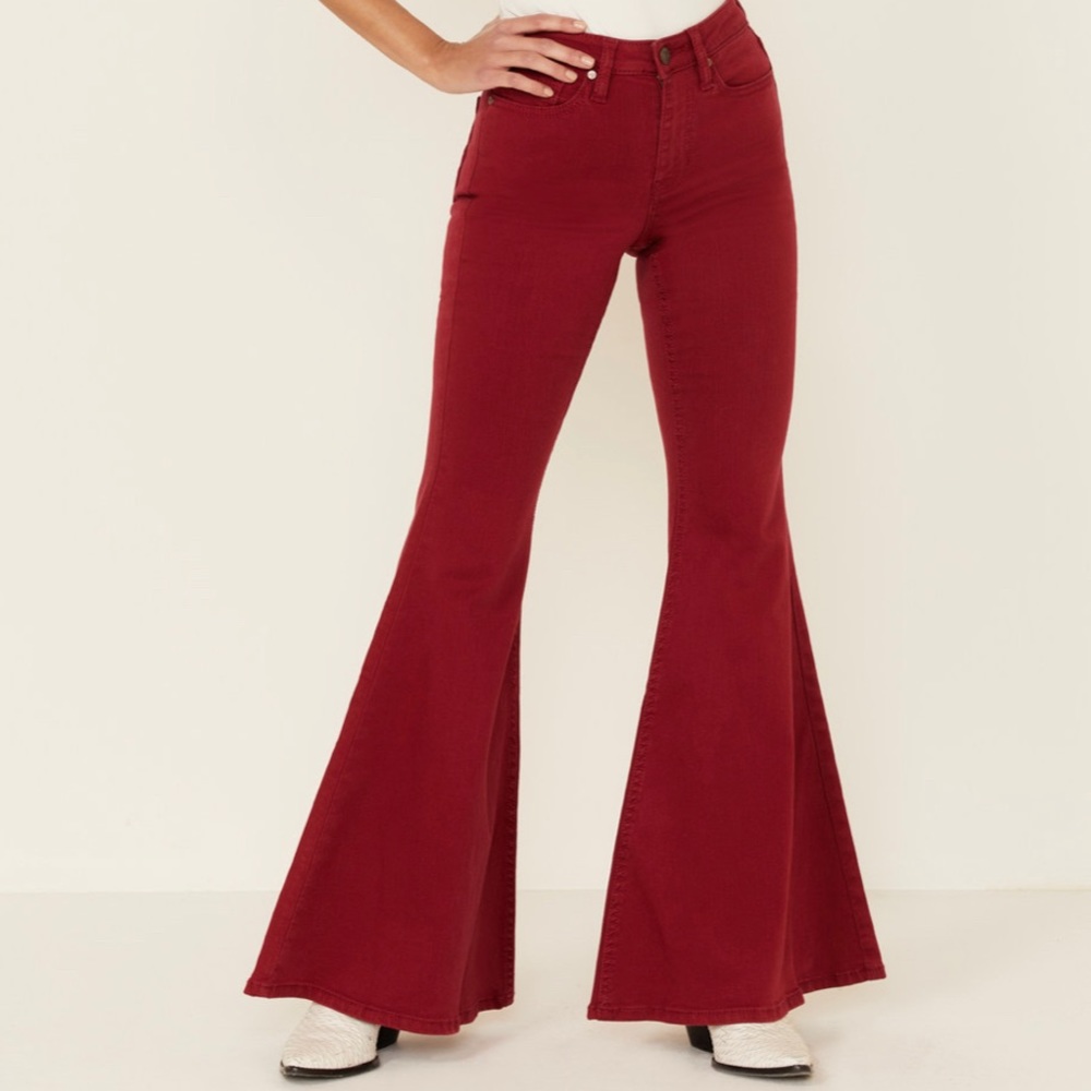 Red Western Bellbottoms